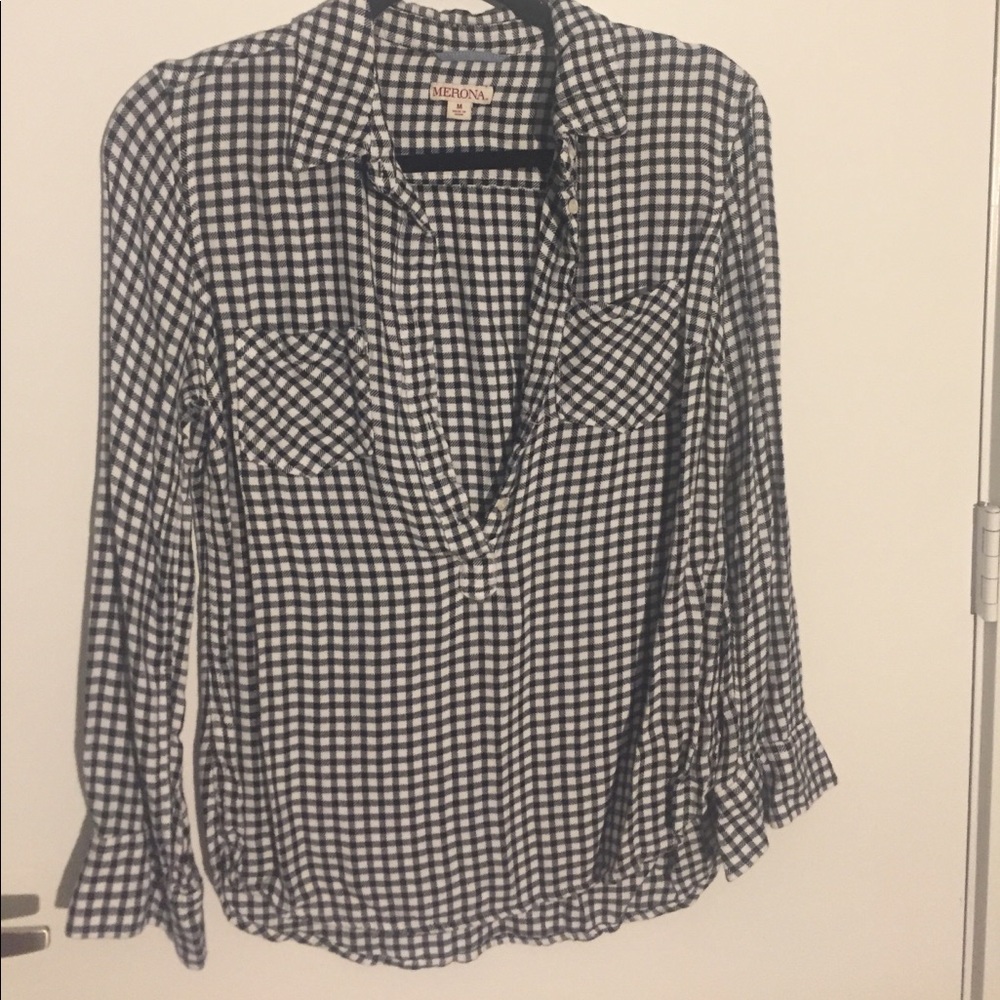 Flannel button down shirt