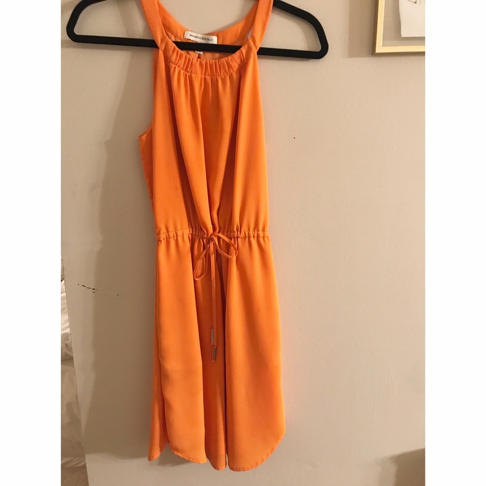 Banana republic orange dress