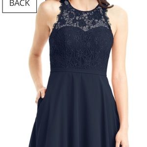 Navy blue bridesmaid dress