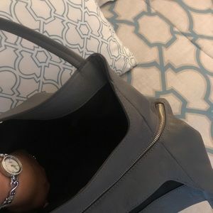 Smoke gray Vince Camuto three compartment hobo