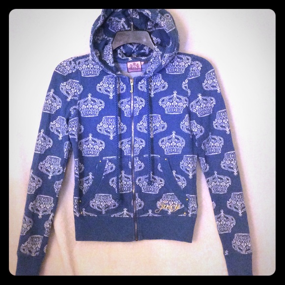 Bird by Juicy Couture Jackets & Blazers - Juicy Couture Crown 👑 Zip Up Hoodie Size Medium💕