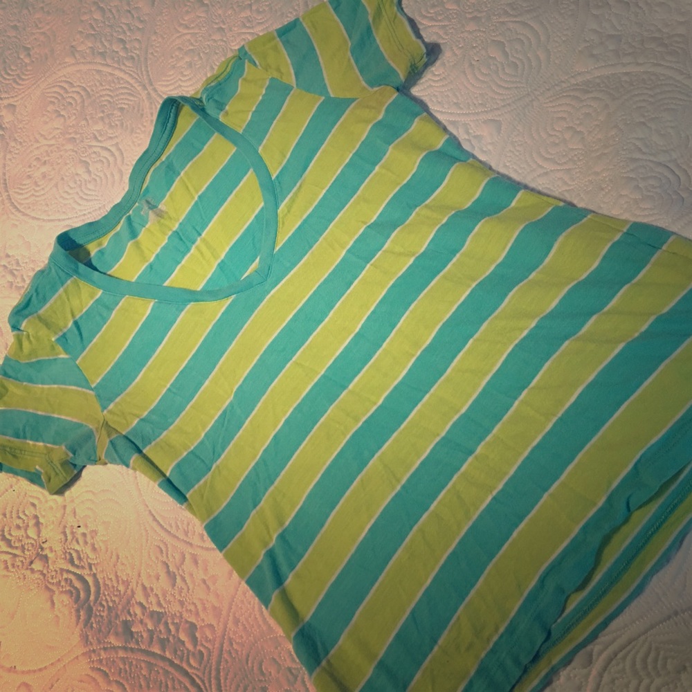 Nike Dri fit tshirt Sz M turquoise and lime green