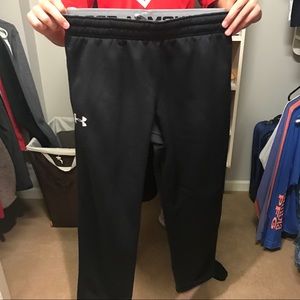 perfect condition black under armour sweatpants L