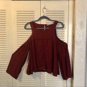 NEVER WORN maroon long sleeve