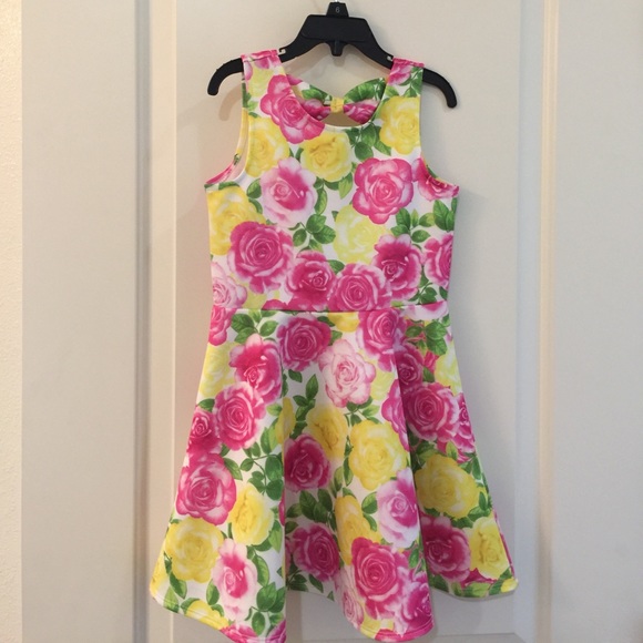 Nannette Other - Yellow Floral A-Line Dress NWOT