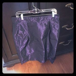 Banana Republic purple taffeta pencil skirt