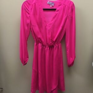 Lilly Pulitzer silk hot pink dress