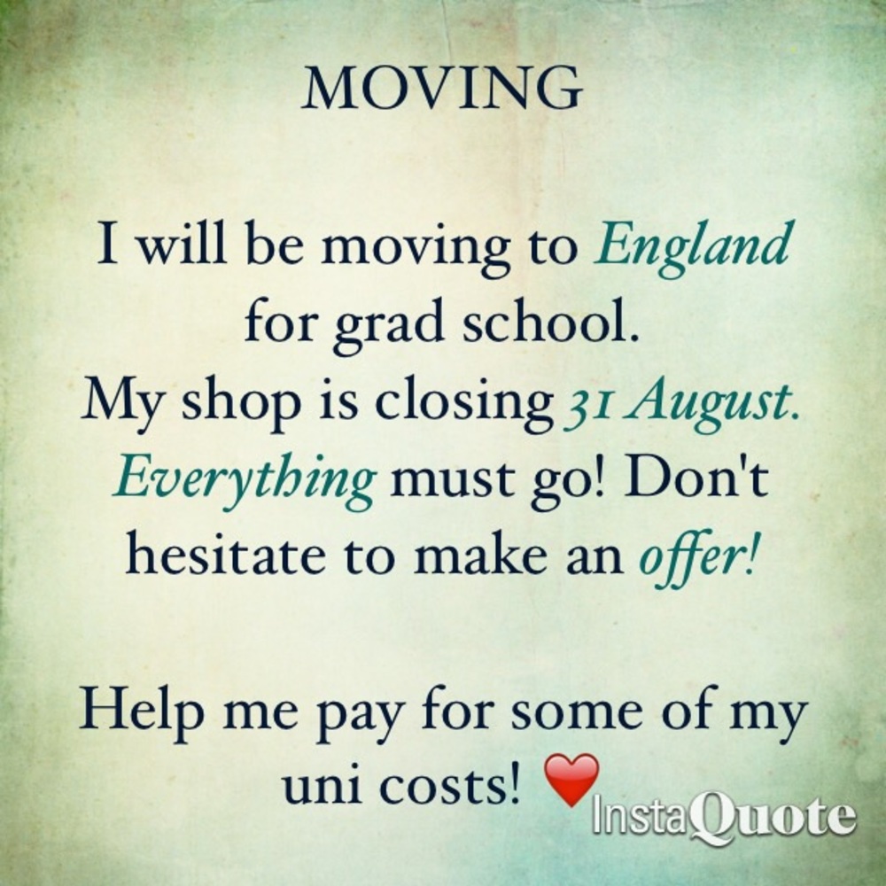 Moving