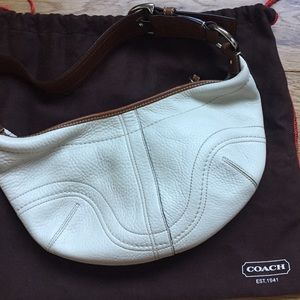 Coach pebble leather hobo shoulder bag