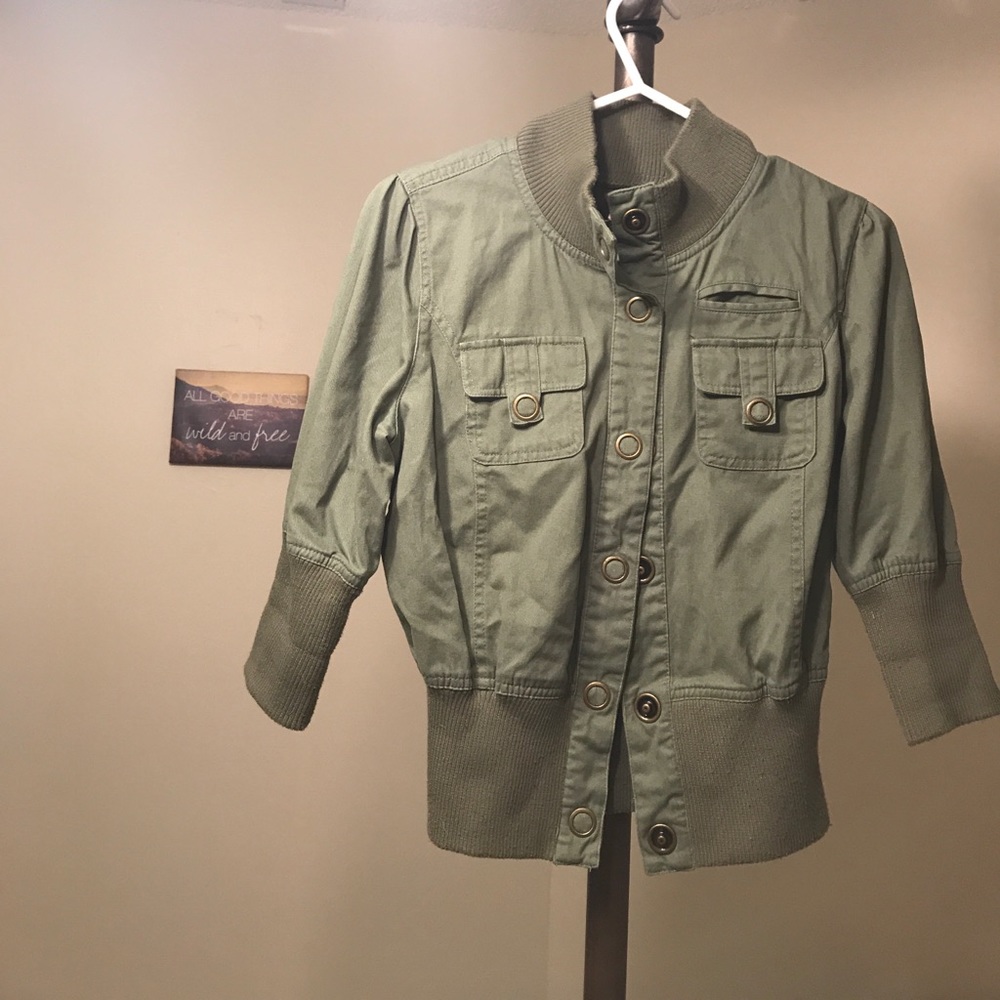 Army green jacket