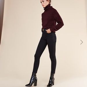 NWT burgundy alpaca sweater