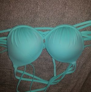 Blue bathing suit top