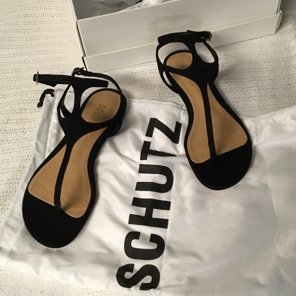 Shutz Galey sandal in black nubuck - Picture 2 of 4