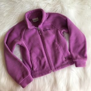 Purple Columbia Zip up Sweater
