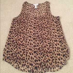 Cheetah print tank top