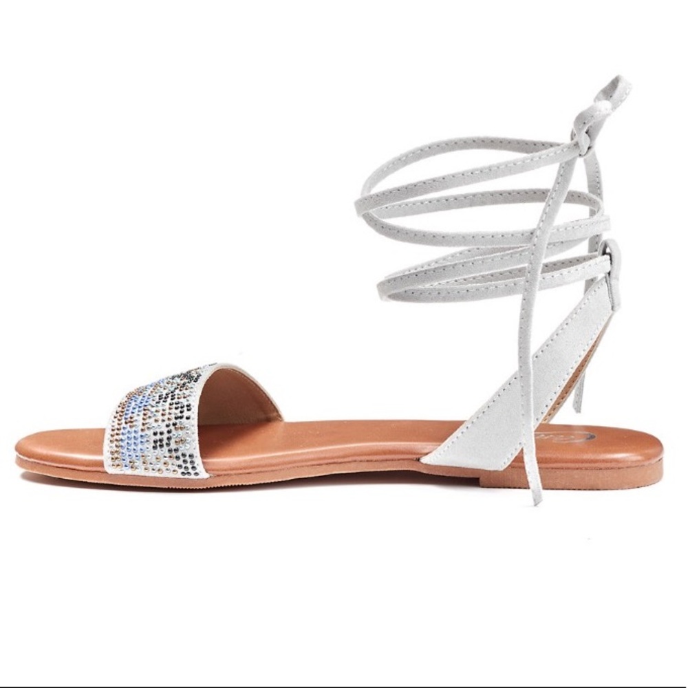 🆕Candies beaded lace up Sandals 🆕