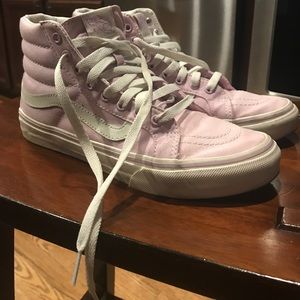 Baby Pink High Top Vans