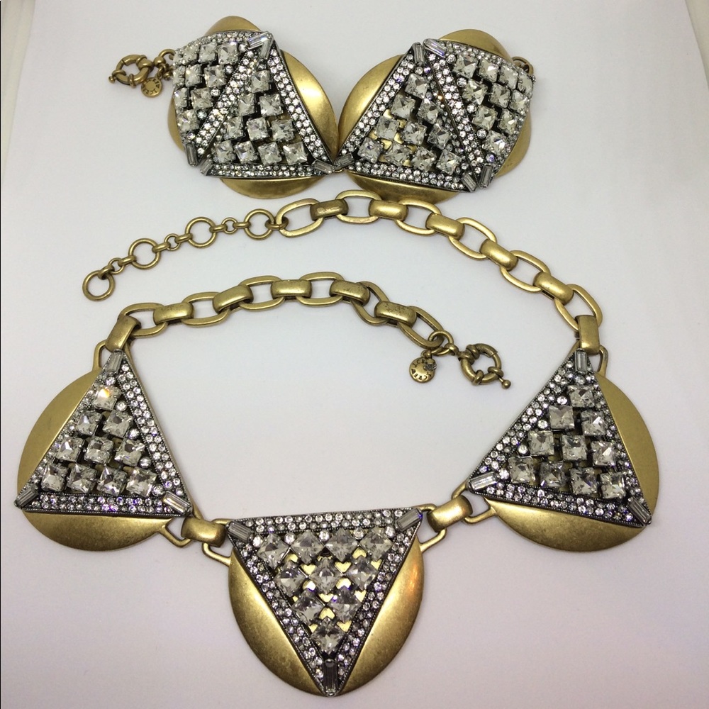 Crystal Necklace & Bracelet set