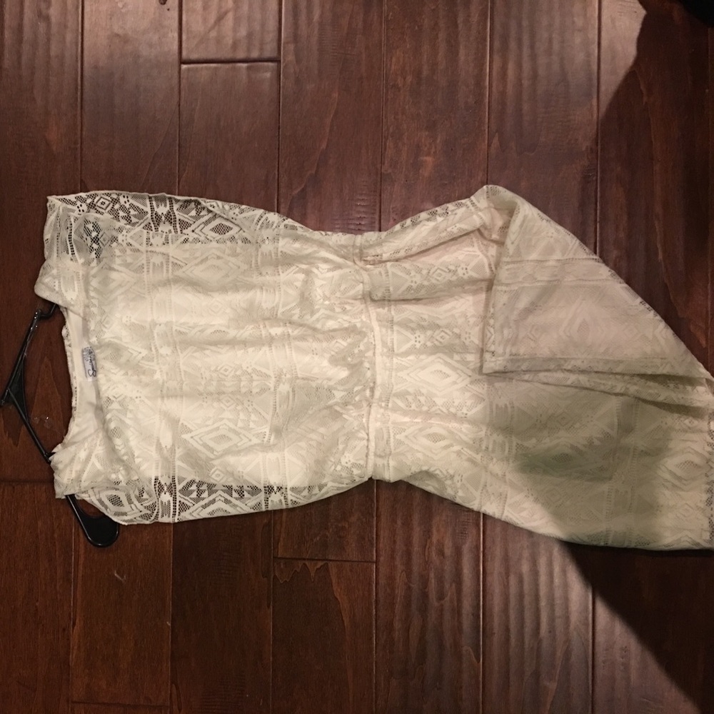 A white Speechless Dress