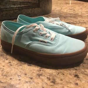 Aqua low top vans