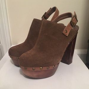Chunky mule heels Steve Madden
