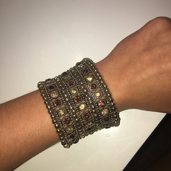 Beautiful gold and brown cuff! - Picture 2 of 4
