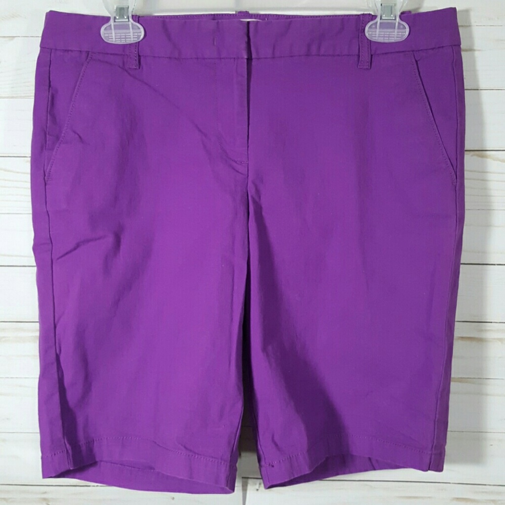 J. Crew Purple Bermuda shorts Size 6