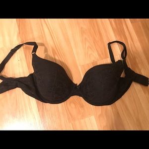 VS Black Lace Demi Bra size 36DD