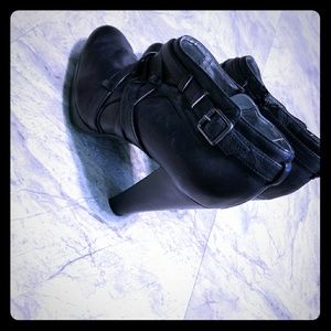 Calvin Klein leather booties