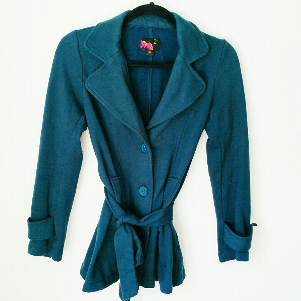 FOREVER 21 Dark Green Blazer/Jacket 💌