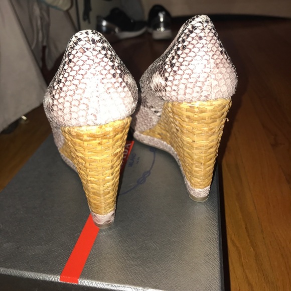 Prada snakeskin wedges - Picture 3 of 5