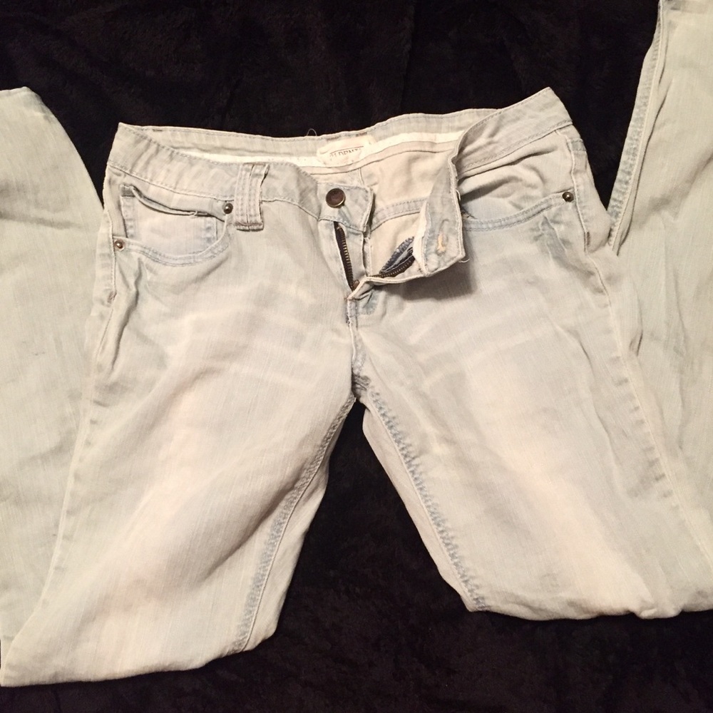Light Wash Soft Denim Straight Leg Jeans