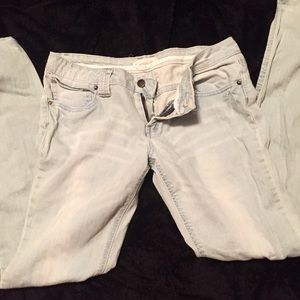 Light Wash Soft Denim Straight Leg Jeans