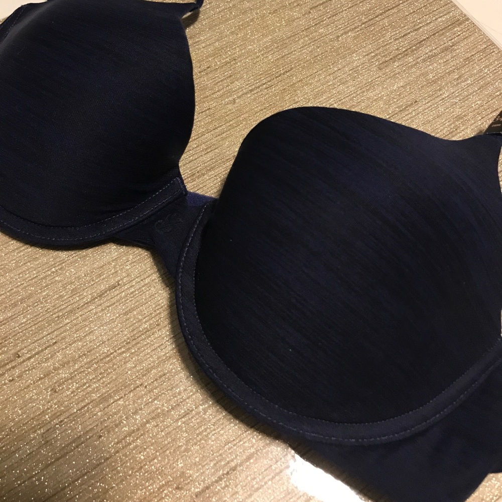 Navy Uplift Semi Demi Bra