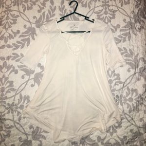 Lace Up Soft Tee