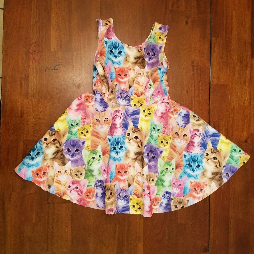 Children's Place Photo-Real Cat Skater Dress 5/6
