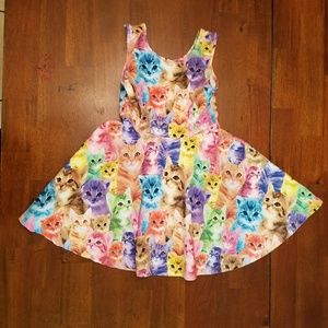 Children's Place Photo-Real Cat Skater Dress 5/6
