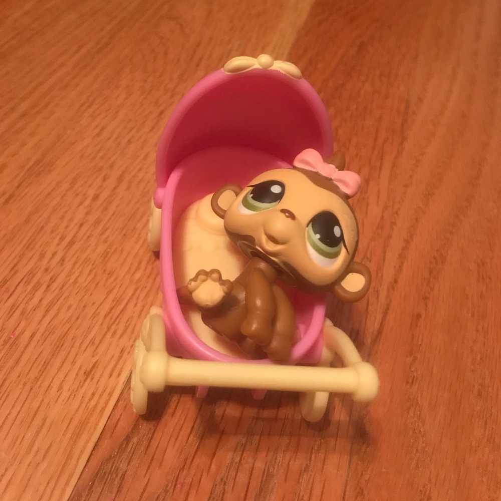 RARE LPS Monkey and Stroller