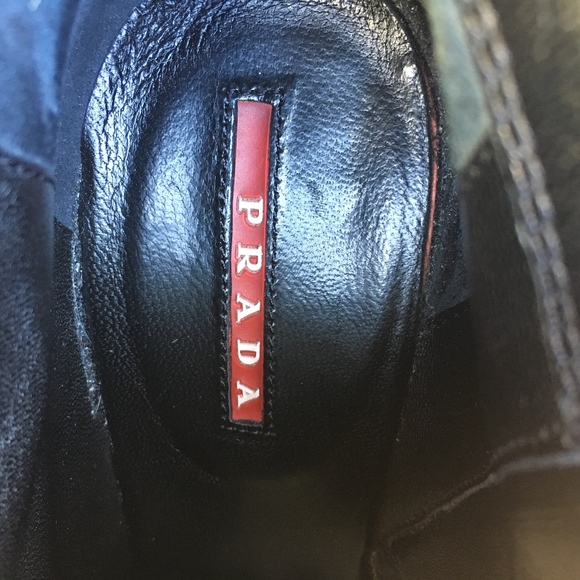 💖SOLD💖 Prada Black Knee High Heel Boots Size 38 - Picture 7 of 8