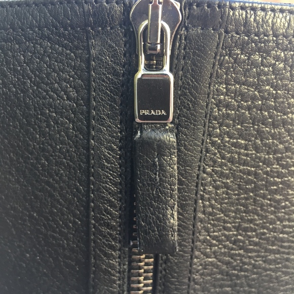 💖SOLD💖 Prada Black Knee High Heel Boots Size 38 - Picture 6 of 8