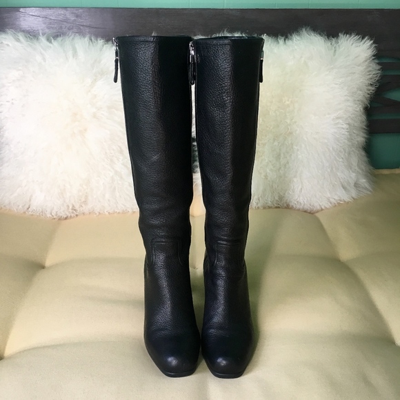 Prada Shoes - 💖SOLD💖 Prada Black Knee High Heel Boots Size 38