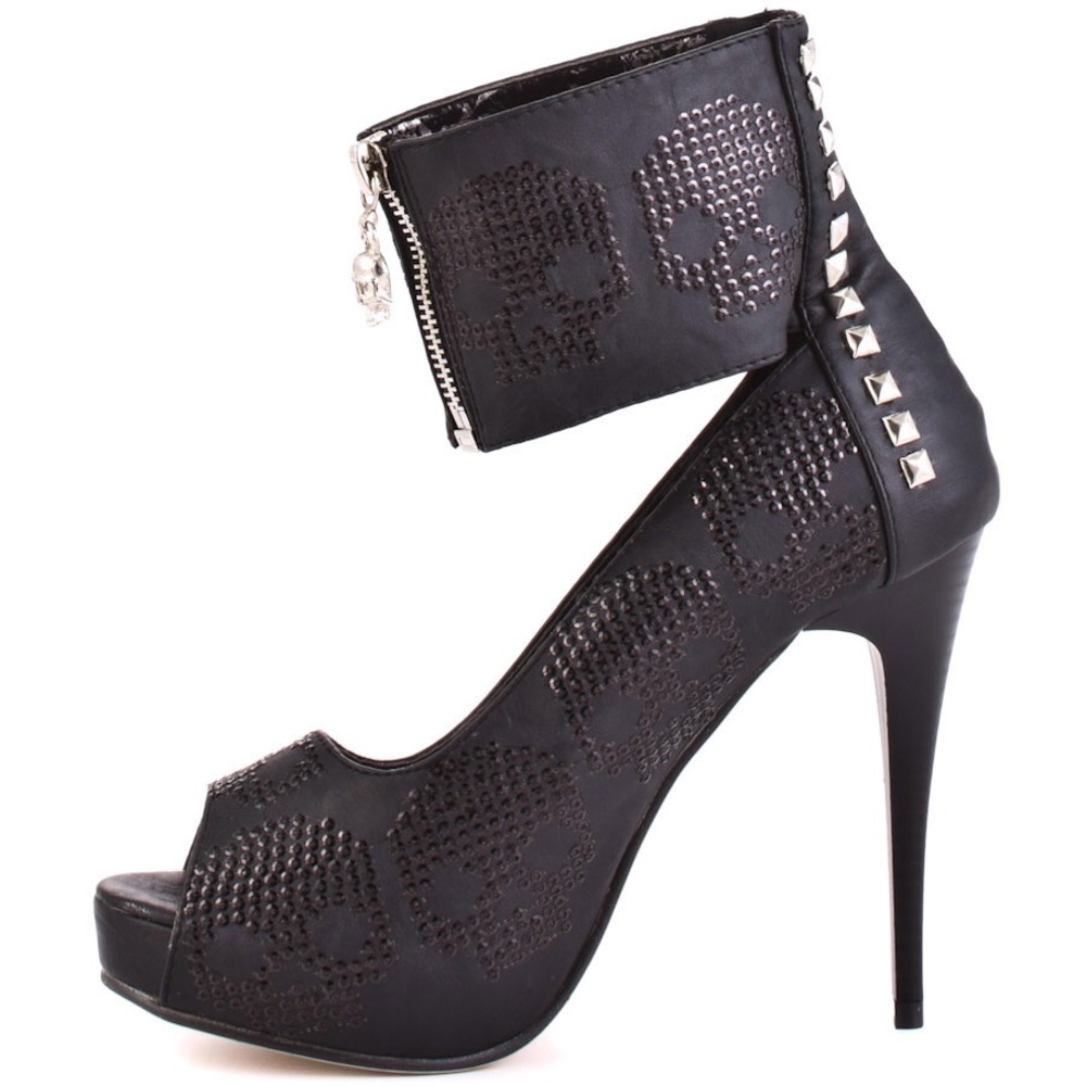 Iron Fist Digi Rider Platform Heels 🖤 - Picture 4 of 5