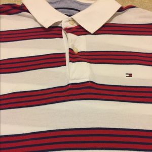TOMMY HILFIGER Striped Short Sleeve POLO