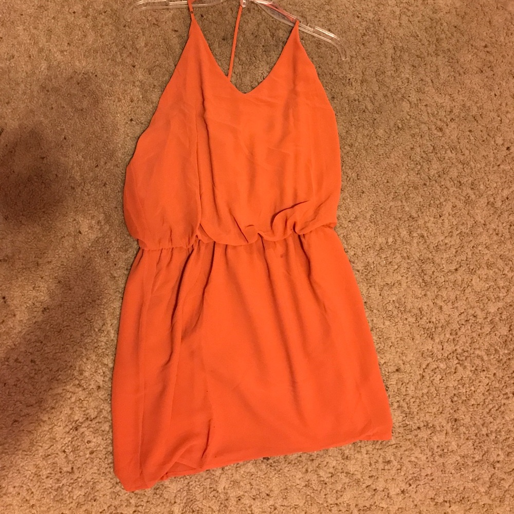 Burnt orange dress