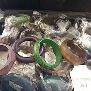Bracelets costume wood & plastic 3 for $10