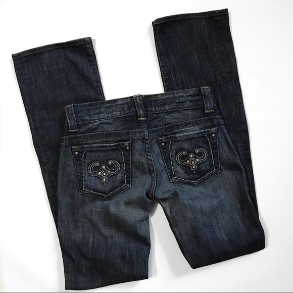 Guess Modele Medium Wash Jeans Size 24 - Picture 2 of 8