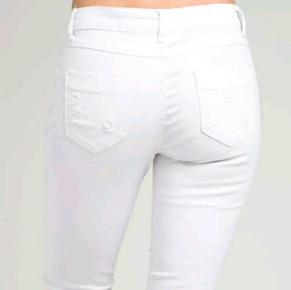 FIRM‼️ Distress Destroyed Bermuda Knee Shorts - Picture 3 of 4