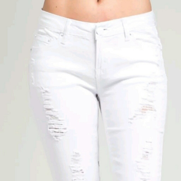 FIRM‼️ Distress Destroyed Bermuda Knee Shorts - Picture 4 of 4