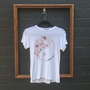 Brady Melville Rose Floral Ying Yang Stretch Tee