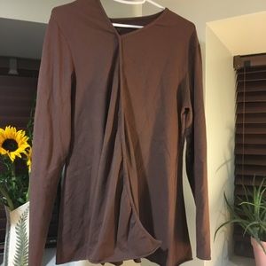 Cynthia Ashby Purple/Brown Long Sleeve